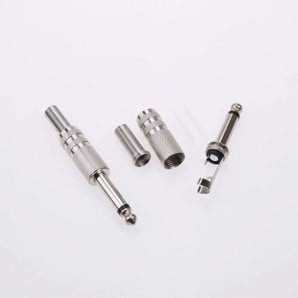 JCD 6 35 мм 1/4 &quotПапа моно штекер разъем аудио 5 для микрофона усилителя спаянное
