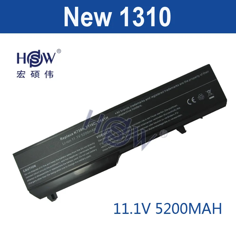 Gzsm ноутбук Батарея для dell Vostro 1310 1320 1510 1520 1521 2510 Батарея K738H N950C N956C N958C T112C T114C T116C U661H