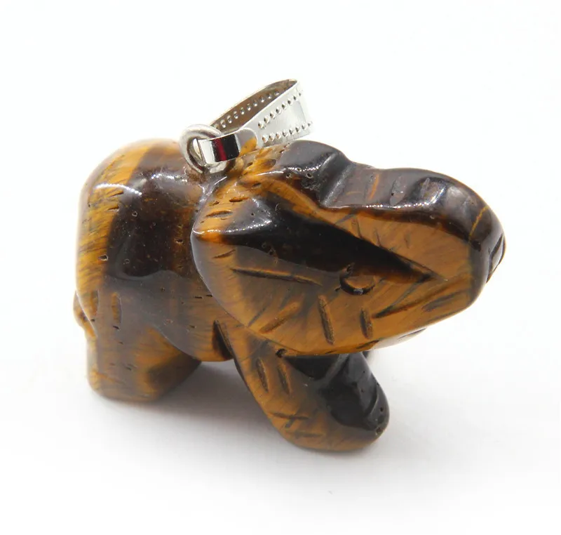 2017 Резьба Амулет подвеска многоцветный Лаки ожерелья подвески мода Слон камень