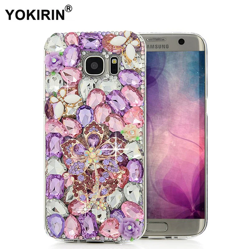 YOKIRIN для samsung Galaxy S7 Edge Стразы чехол уникальный ручной работы роскошный 3D Блеск
