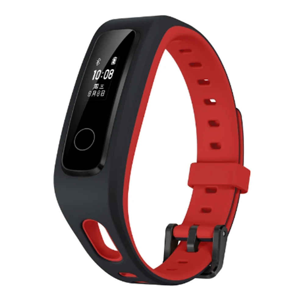 Браслет huawei Honor Band 4/Running mart, цветной сенсорный экран Amoled 0,95 дюйма, для плавания, для обнаружения пульса и сна - Цвет: Running Ver.-Red