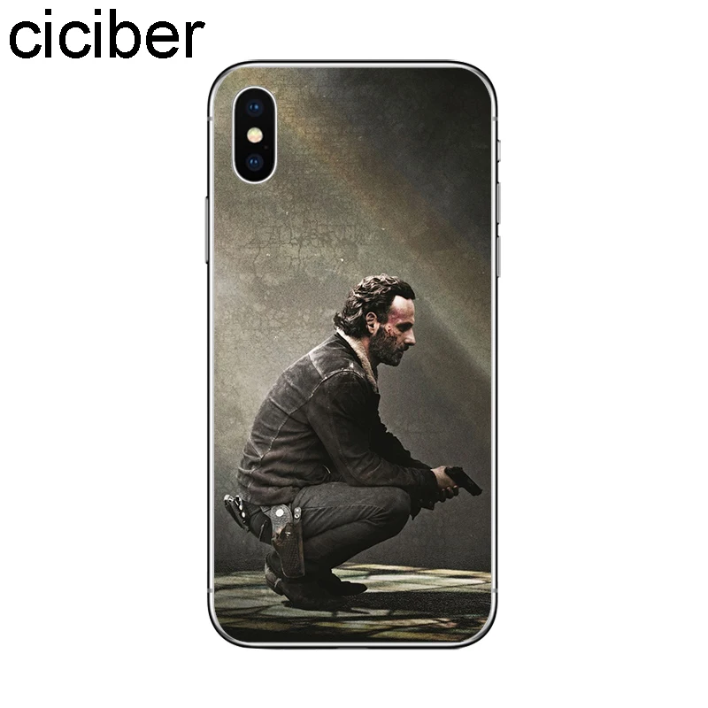 Ciciber Walking Dead чехол для iPhone 7 Чехол 8 6S Plus X XR XS Max 5S SE телефона Мягкий Силиконовый ТПУ