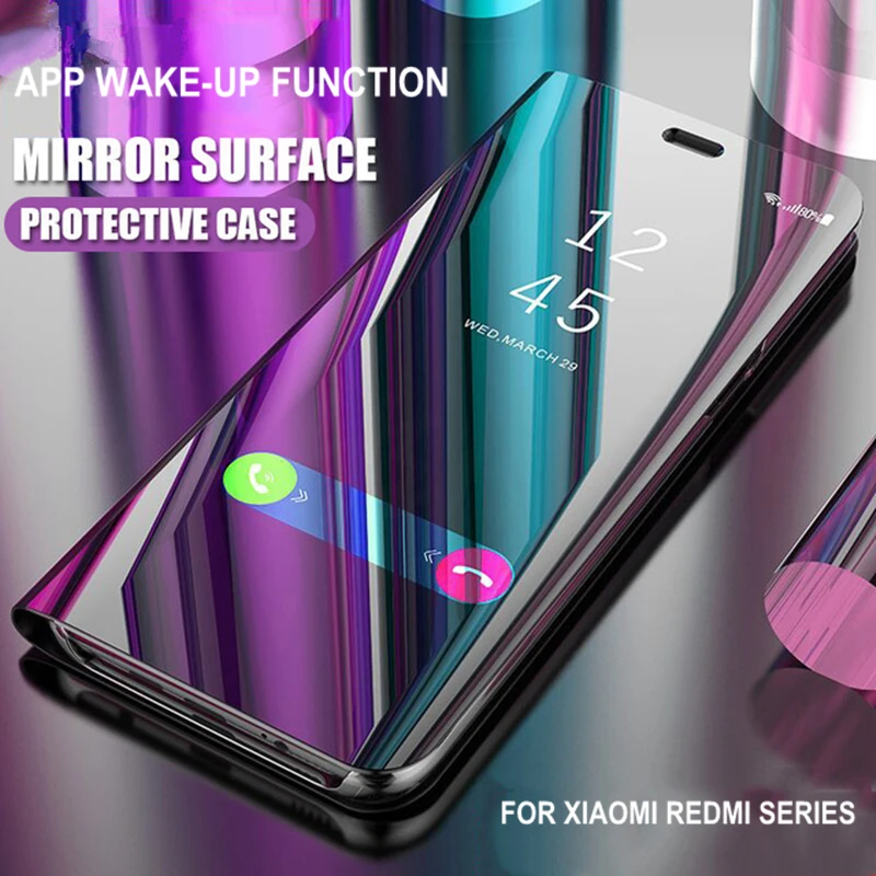 SPCASE Флип кожаный чехол для Redmi Note 5A 5 плюс 4X Вид из окна зеркальная подставка Xiaomi 8