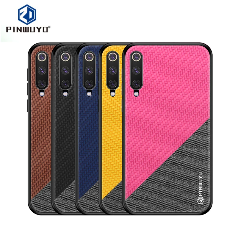 Чехол для Xiaomi Mi 9 поликарбонатная ткань + силиконовая задняя крышка