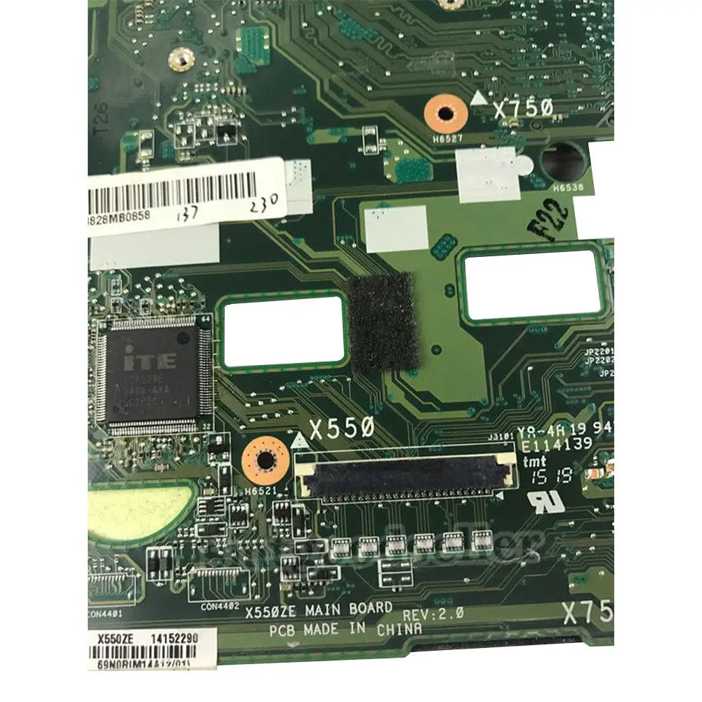 X550ZE материнская плата REV2.0 A10-7400 LVDS Процессор Материнская плата Asus X550Z X550ZE X550 X550ZA K550Z Материнская плата ноутбука тестирование работы