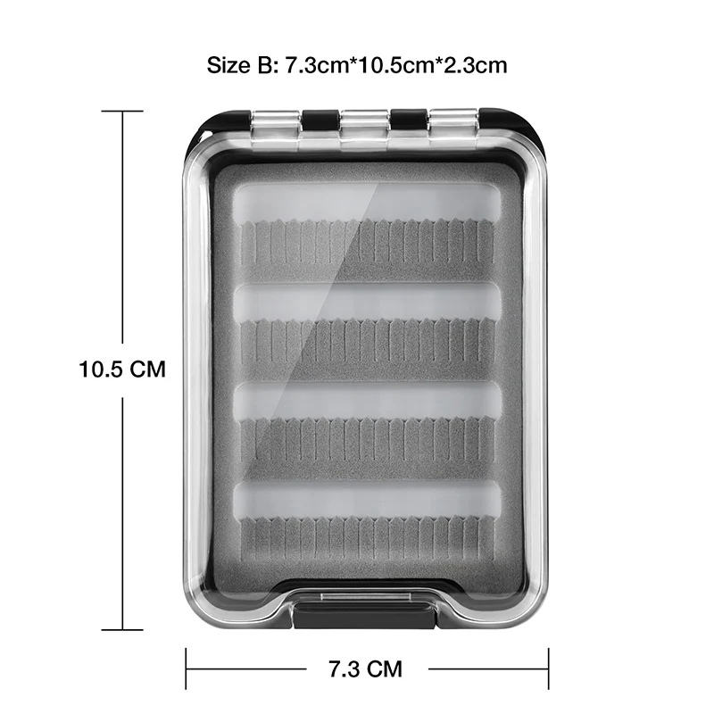 Fly Box with Lanyard Piscifun водонепроницаемый Ил пены Высокое качество пластик портативный Fly Box Fly рыболовные приманки снасти Коробка - Цвет: Fly Box with Lanyard