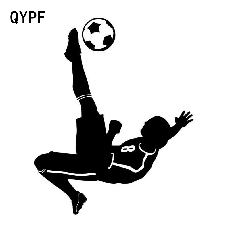 QYPF 11 см * 13 5 Мода Футбол Спорт автомобильный стикер наклейка виниловые аксессуары