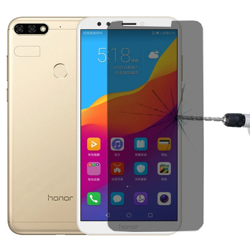 JGKK, черное закаленное стекло 2.5D для huawei Honor 7A Pro 7A, защита от шпиона, Защитная пленка для Honor 7C Pro 7C