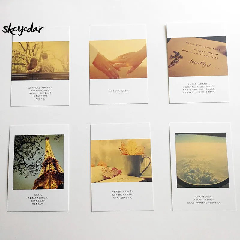 30 шт./кор. прекрасный момент романтические ретро подарочные открытки для