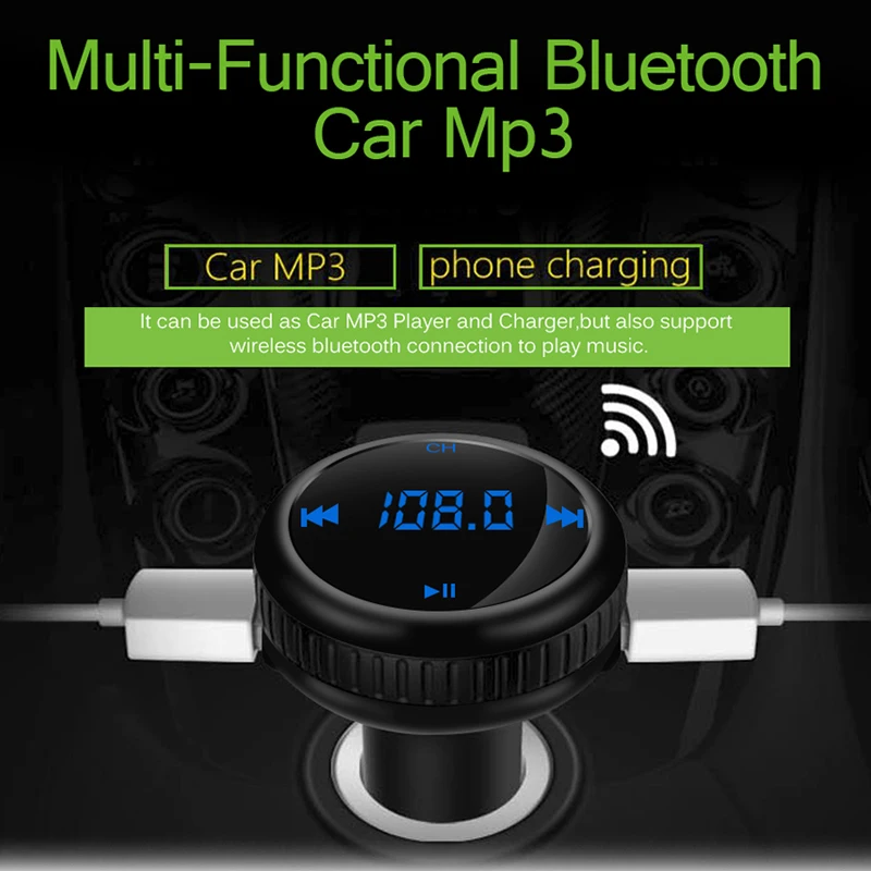 ONEVER Bluetooth гарнитура для АВТО музыкальный плеер fm-передатчик модулятор Автомобильный GPS Finder слежения локатора 2.1a Dual USB Автомобильное Зарядное устройство