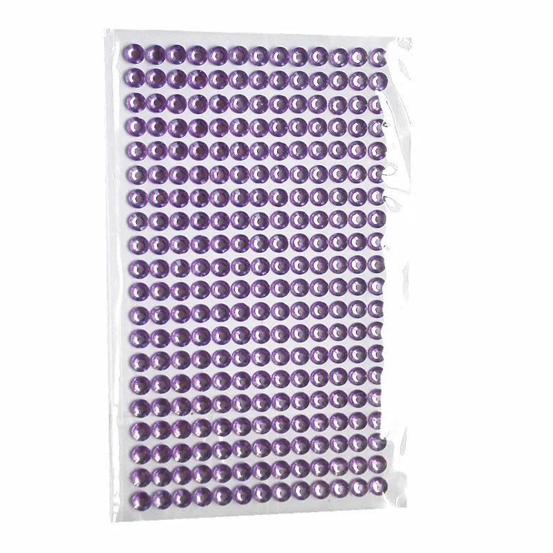 6 мм детские игрушки стразы наклейки акриловый фиолетовый кристалл свадебное