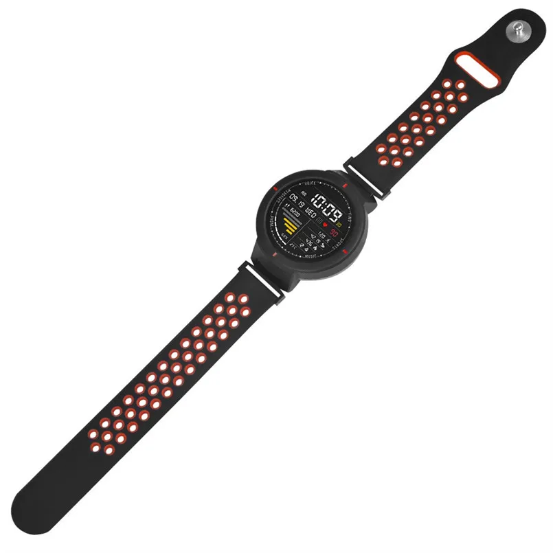 Модный ремешок для наручных часов спортивный мягкий силиконовый Huami Amazfit Verge 20x240