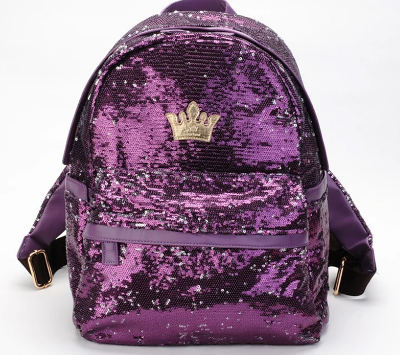 1 шт. женский рюкзак с блестками и короной|paillette backpack|backpack fashionfashion backpack |