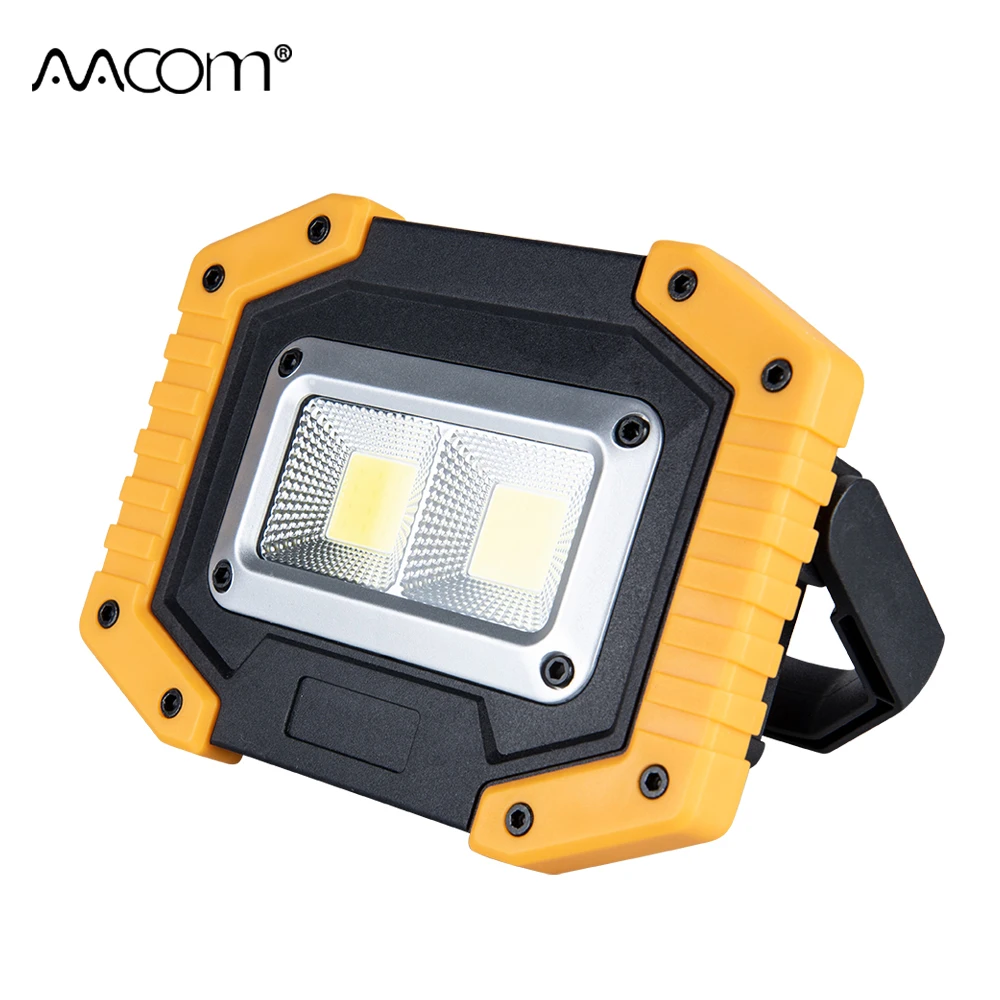 

30W Rechargeable LED Work Light 1000 Lumen Portable Spotlight With LED Reflector 3 Modes IP44 Outdoor Floodlight Emergency Lamp