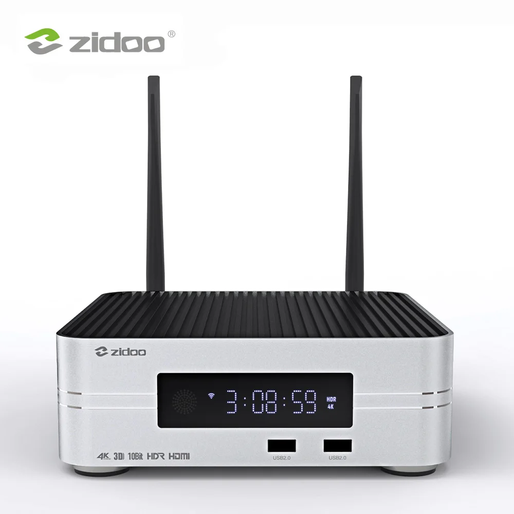 Zidoo Z10 4K HDD медиаплеер до 10 ТБ 2G DDR 16G eMMC Smart tv телеприставка 10 бит UHD автоматическое переключение кадров SDR в HDR