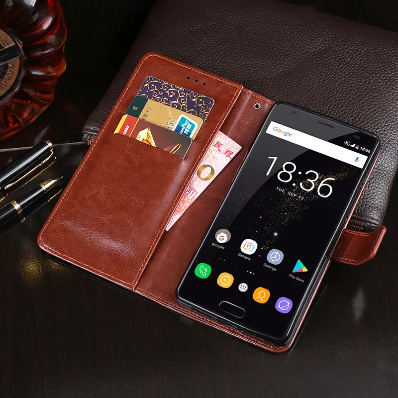 Чехол для Oukitel K8000 5 дюйма с магнитной застежкой кожаный чехол узором Crazy Horse