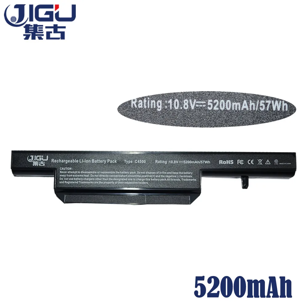 Новый аккумулятор JIGU для ноутбука с 6 ячейками серии CLEVO C4500 замена: C4500BAT C4500BAT6|laptop