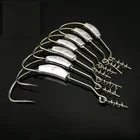 2 шт.лот свинцовый джиг-головка с зазубриной свинцовый крючок 2 г 2. Искусственный 3 г искусственный 7 г офсетный рыболовный крючок подходит для техасских рыболовных снастей крючки Мягкая приманка