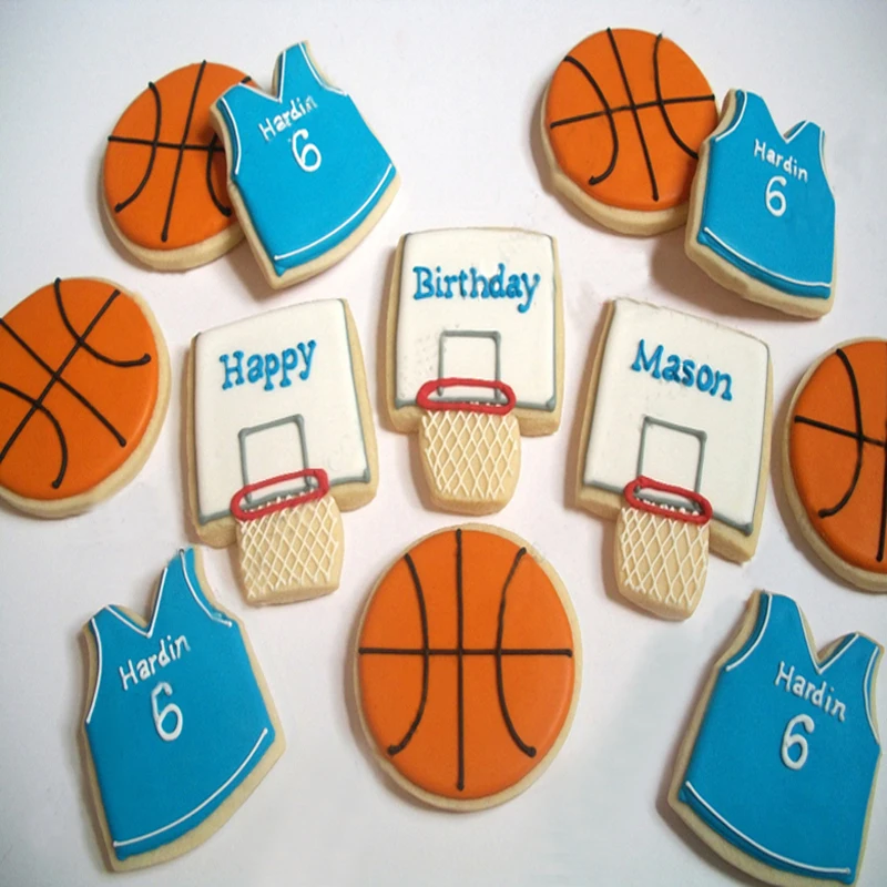 3 шт./набор декоративные металлические подставки для печенья|cookie cutter|basketball cookie