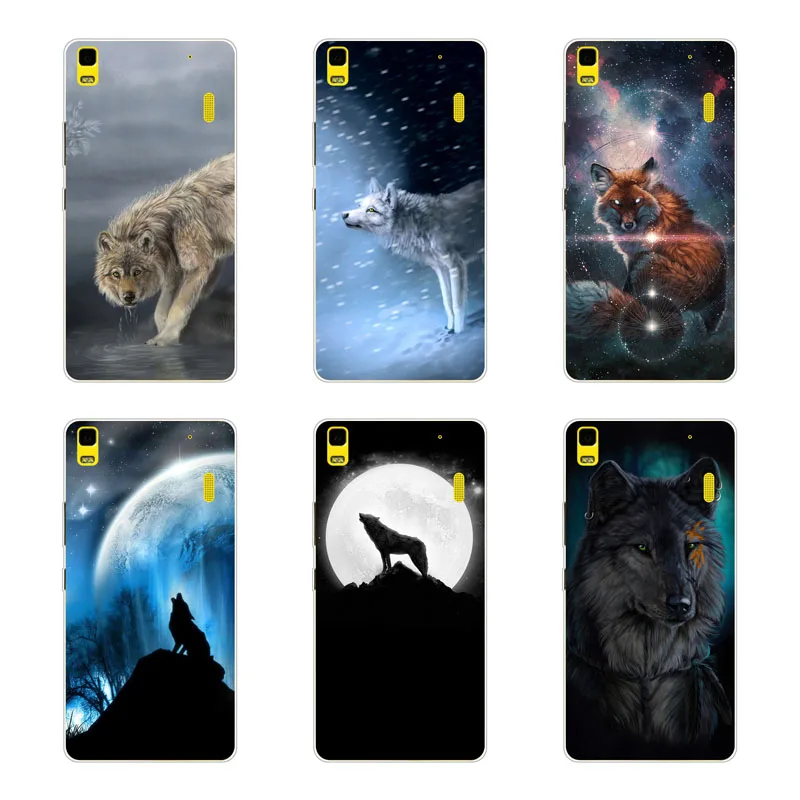 lenovo k3 note a7000 Case Silicon Wolf beast Painting Soft TPU Back Cover for Protect Phone cases shell |
