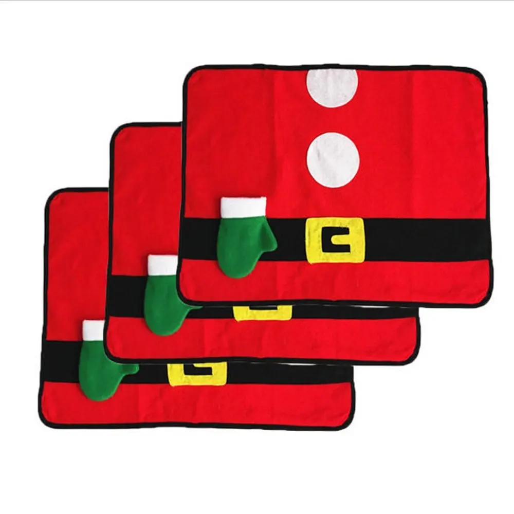 Рождественское украшение стола салфетка салфетки коврик Обложка для кухни