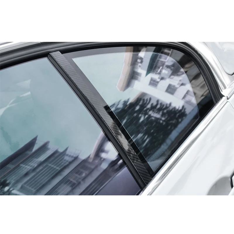 6x 100% углеродное волокно средний столб пост Крышка Накладка для BMW 3 серии F30 2013-2017 |