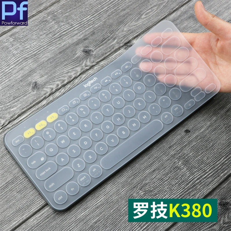 Ультратонкий силиконовый чехол для клавиатуры ноутбука Logitech K380 защитная пленка