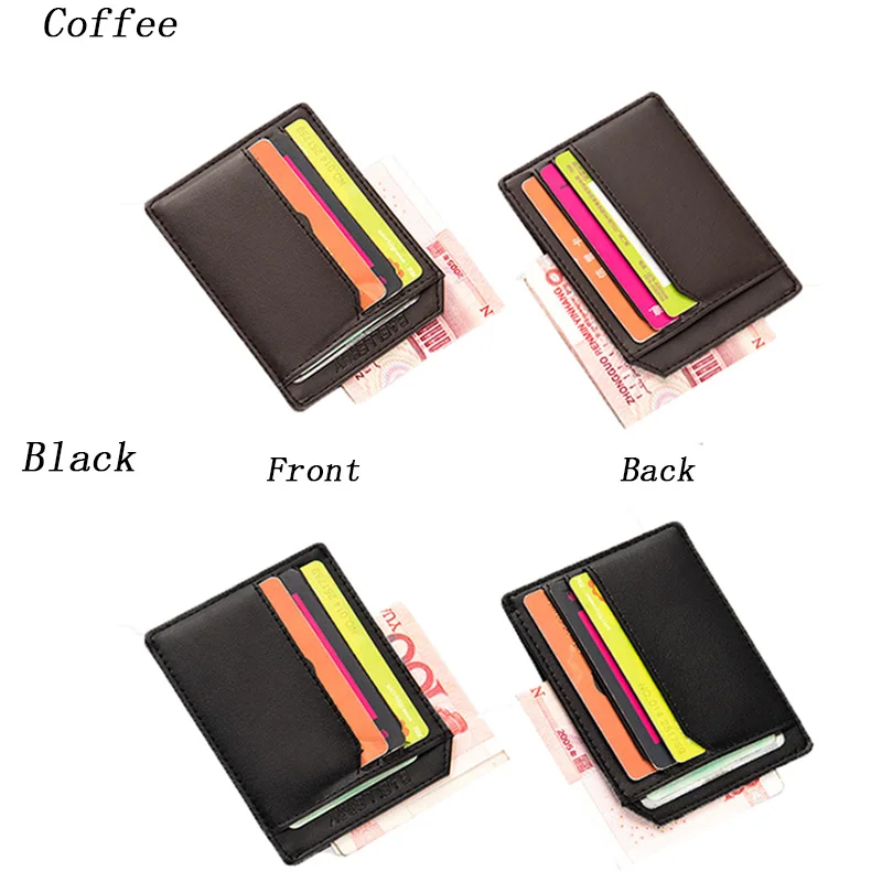 Кошелек для карт KUDIAN BEAR Minimalist Men Card Holder Slim Wallets Бренд дизайнерский мужской кошелек из искусственной кожи PU Purse BID104 PM49.