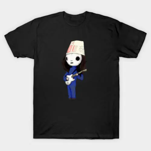 Buckethead Play Guitar черная футболка S-3XL Удобная Повседневная с коротким рукавом 100%