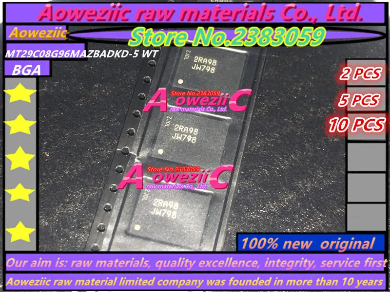 

Aoweziic 100% Новый оригинальный JW798 MT29C8G96MAZBADKD-5 WT BGA чип памяти MT29C8G96MAZBADKD