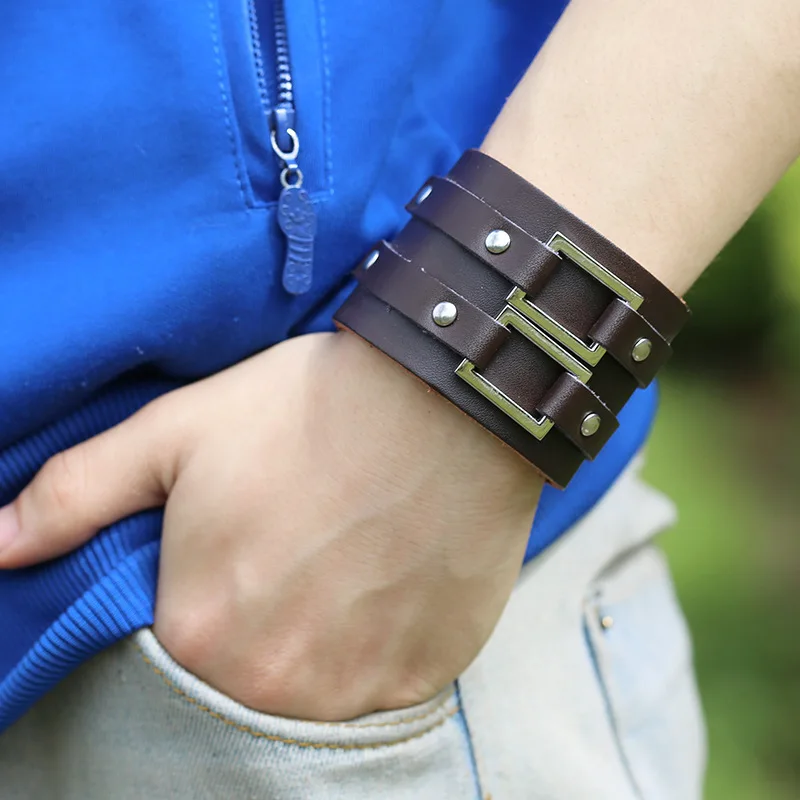 Мужские и женские браслеты из натуральной кожи | Украшения аксессуары