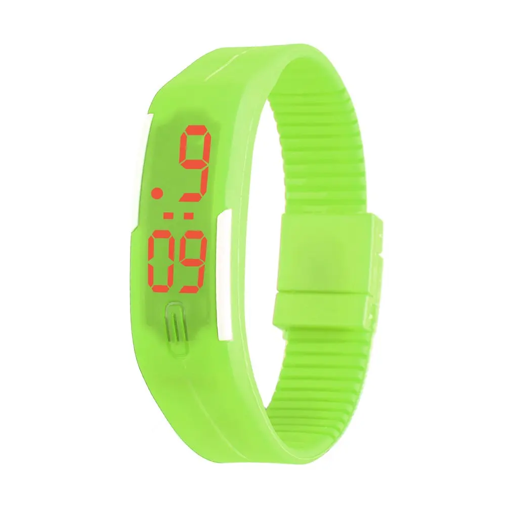 Детские светодиодные цифровые часы для занятий спортом на открытом воздухе