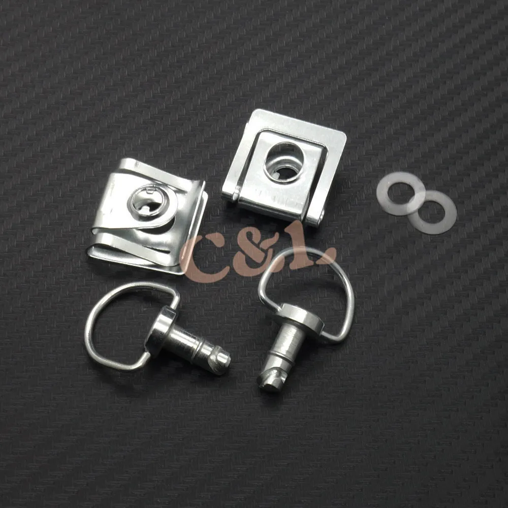 Универсальная Серебряная быстросъемная крепежная застежка с D образным кольцом