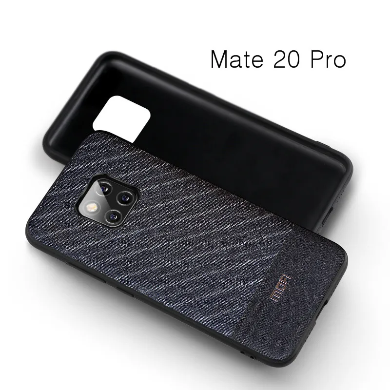 Для huawei mate 20 pro чехол Mofi для huawei mate 20 чехол на заднюю панель ручной работы для джентльмена ткань для костюма бизнес mate 20 Pro