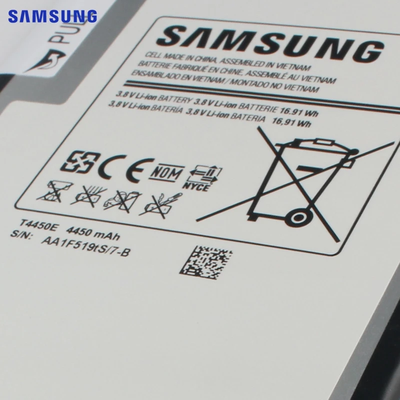 Samsung сменный аккумулятор T4450E для samsung GALAXY Tab 3 8,0 T310 T311 T315 встроенный аккумулятор планшета 4450 мАч