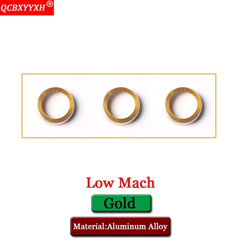 Low Mach Gold QCBXYYXH автомобильный Стайлинг кондиционер управление переключатель ручка кольцо чехол с блестками Авто украшения аксессуары для Suzuki Vitara - Название цвета: Low Mach Gold