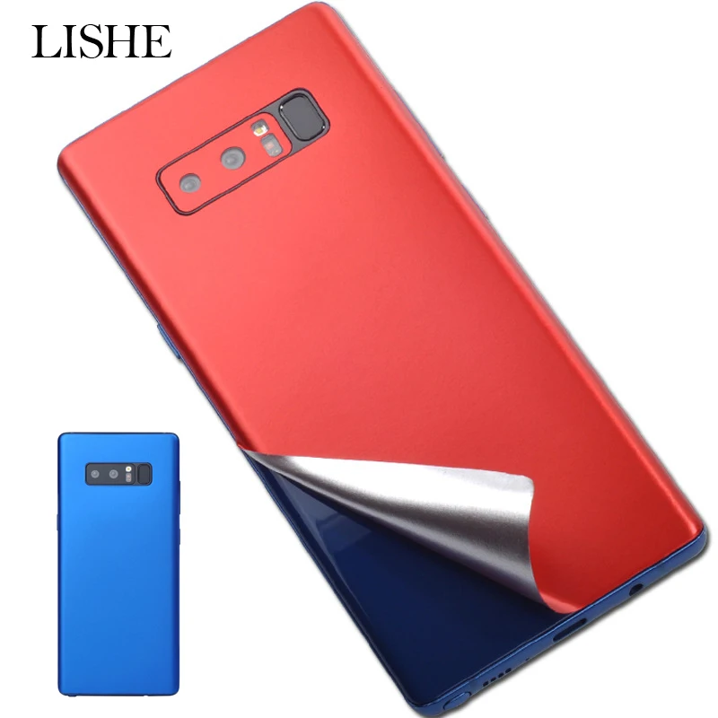 Блестящая наклейка на весь корпус s для samsung S8 S9 Plus виниловая клейкая пленка Note 8 9