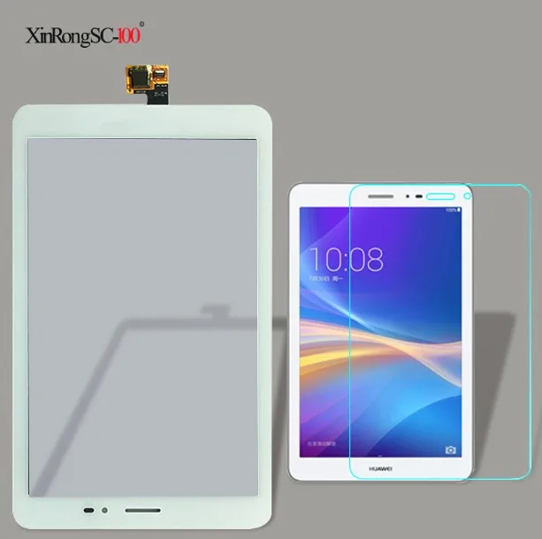 Закаленное Стекло пленка для huawei Mediapad T1 8,0 3g S8-701u/почтовый ящик T1 S8-701 белый Сенсорный экран Панель планшета Стекло Сенсор - Цвет: touch and glass film