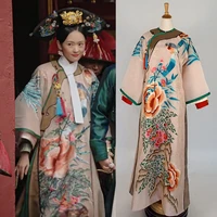 dong jie design qing dynasty princess costume female embroidery birds flowers hanfu for tv play ruyis royal love in the palace