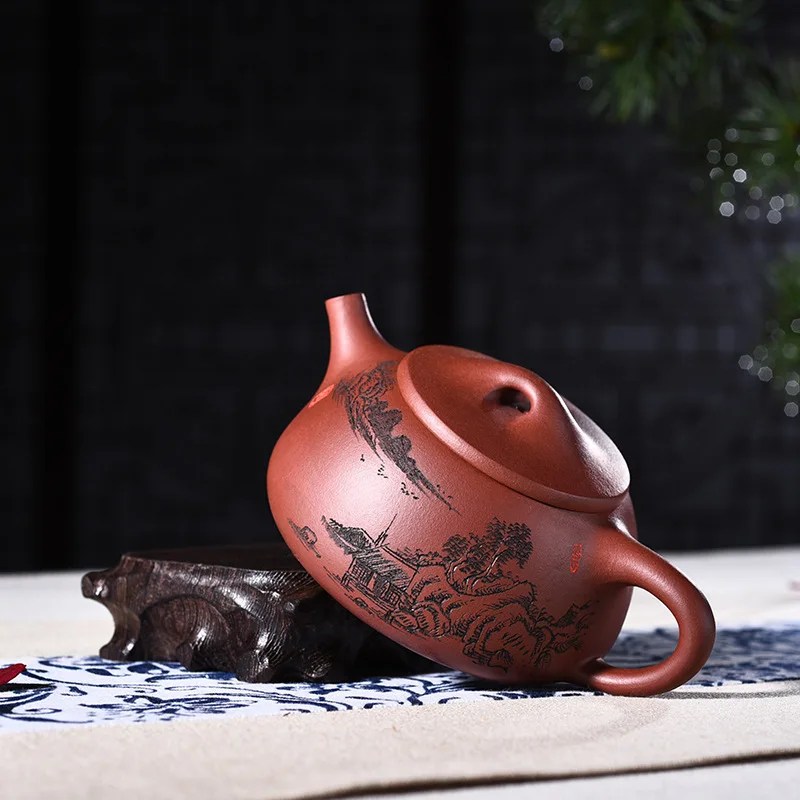 Yixing фиолетовый песок бутылка известный художник настоящий ручной руды мин