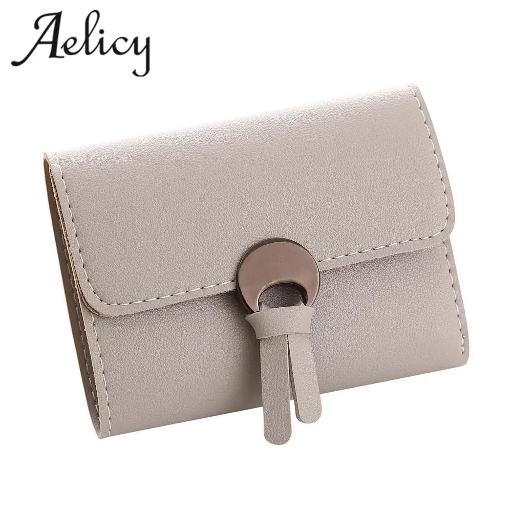 Aelicy модный простой короткий кошелек с застежкой Лидер продаж женская сумочка из