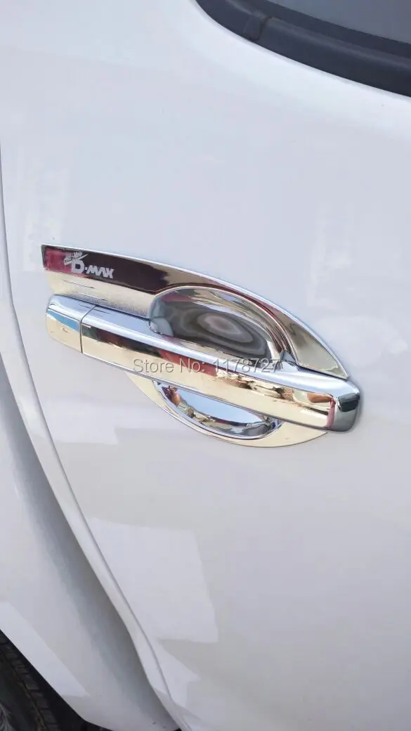 Бесплатная доставка 2012-2015 Isuzu d-max isuzu ABS Ручка двери Чаша хромированная крышка ISUZU