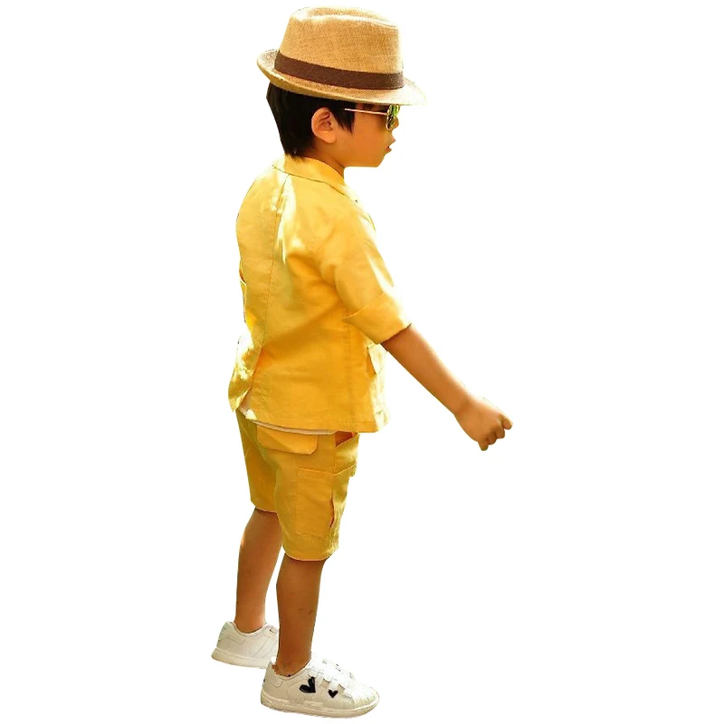 Комплект одежды для мальчиков летний корейский стиль штаны верхняя одежда и