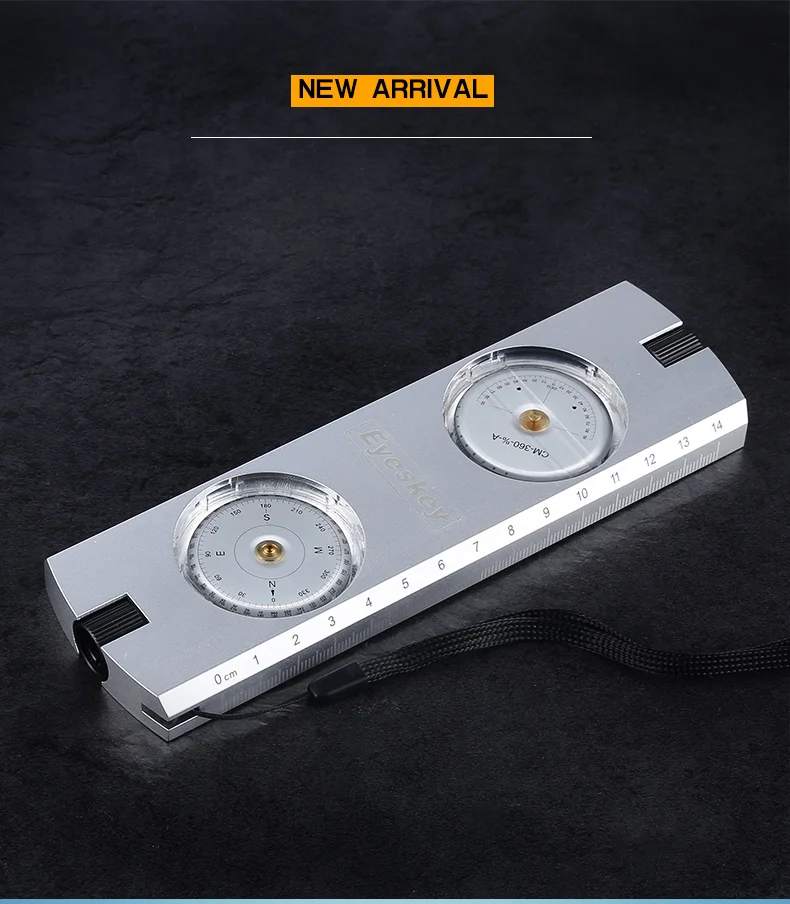 Eyeskey Professional Aluminum Sighting Compass/ Clinometer Slope/Height Measurement Compass