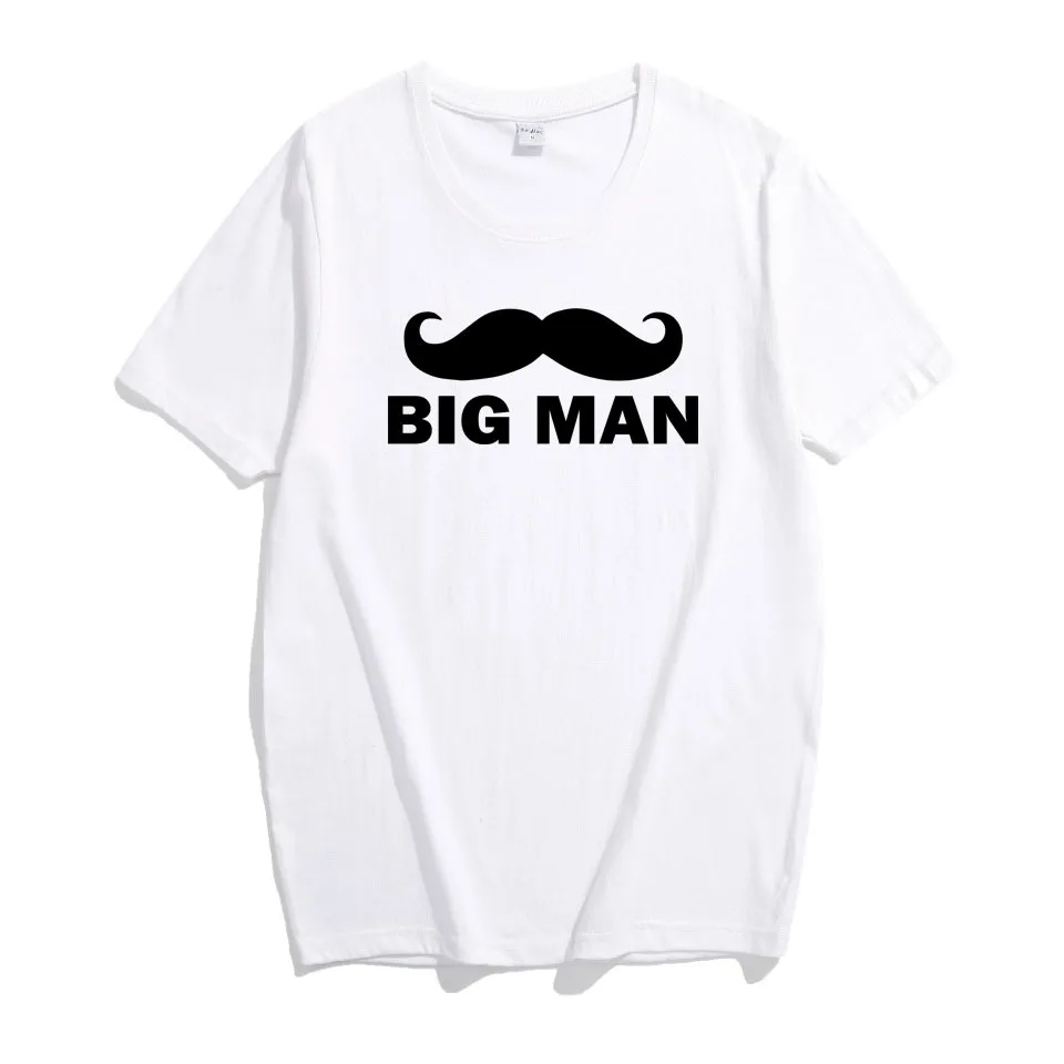 Рубашка с принтом для отца сына большого мужчины маленького ребенка и похожа на