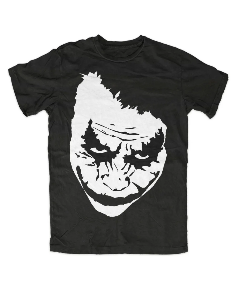 Joker Face Premium Heath Ledger Why So серьезная Ha новая брендовая одежда простая футболка с