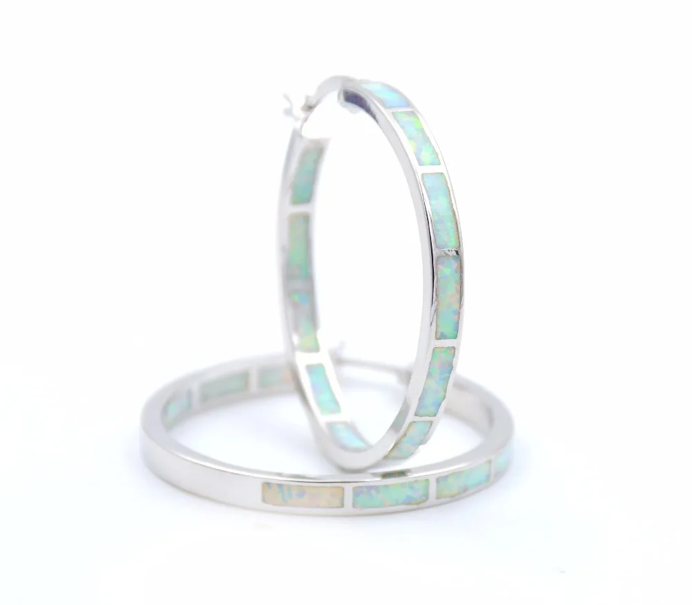 Летняя коллекция 2017 года серьги-кольца с большим огненным опалом бесплатная