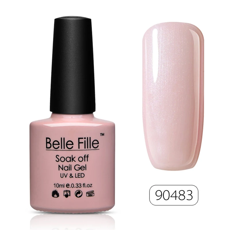 Belle FILLE УФ гель Лаки для ногтей 10 мл Bling Soak Off Гель-лак лак профессиональный маникюр