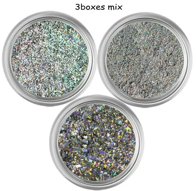 1g Prism Holo Powders Handmade Resin Jewelry Decor Craft Glitter Laser Rainbow Powders Galaxy Nail Art Dust - Цвет: 4 3box