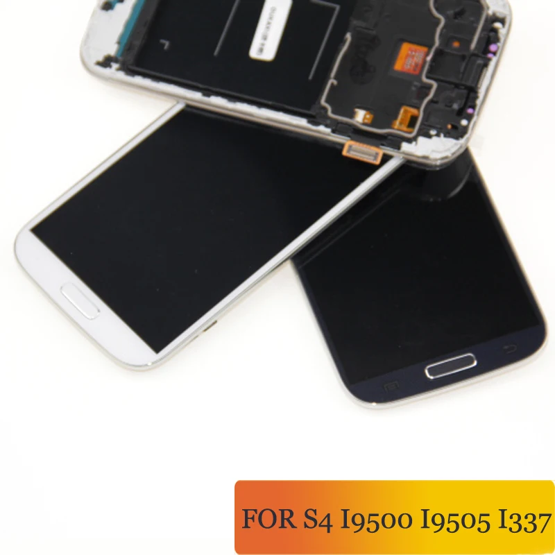 I9500 LCD совместимый для samsung S4 экран Galaxy GT I9505 i337 ЖК дигитайзер с рамкой|Экраны